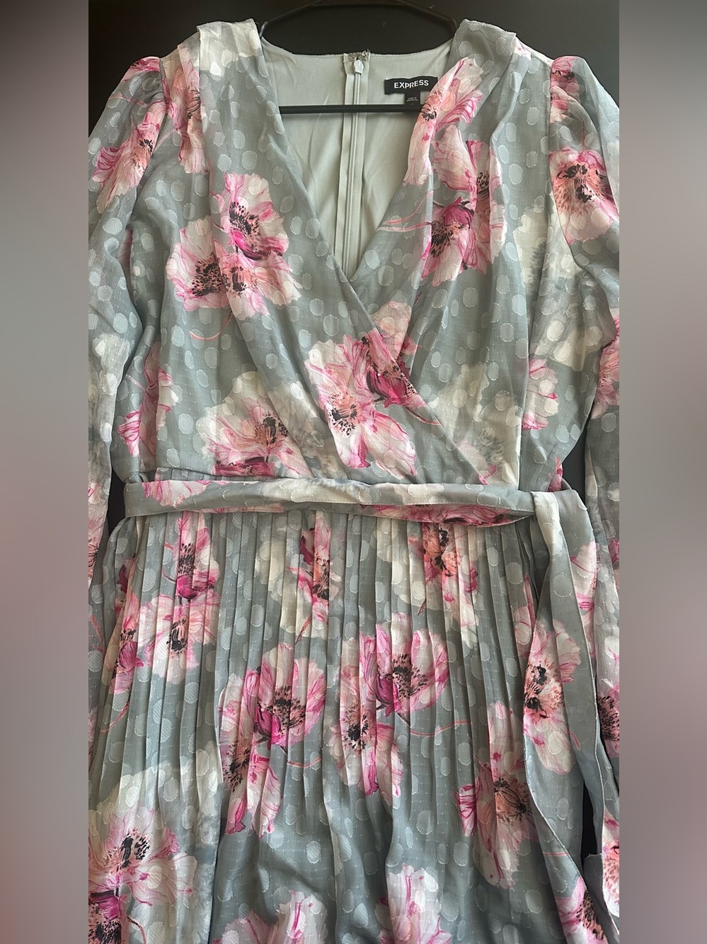 Express Floral romper with Pink Blooms